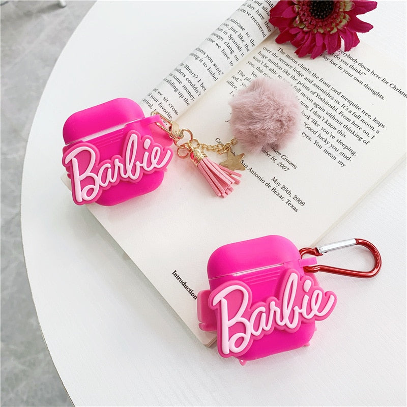 Barbie Earphone Case Iphone Earphones Airpods Pro Soft Shell Protection Cartoon Cute Kawaii Portable Girls Accessory Holder Gift